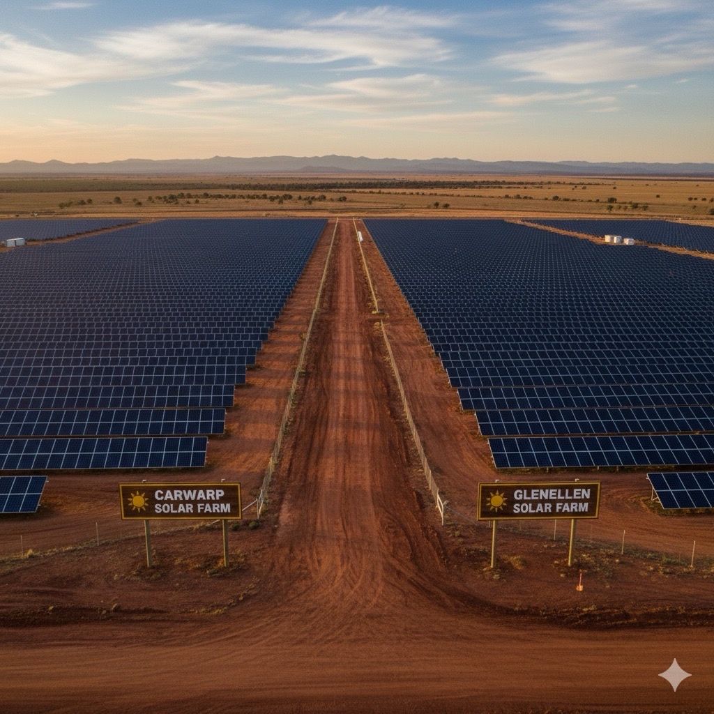 Glenellen and Carwarp solar farms